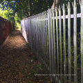 Hot Dipped Galvanized W Pale Palisade Fence with Ipe Post.